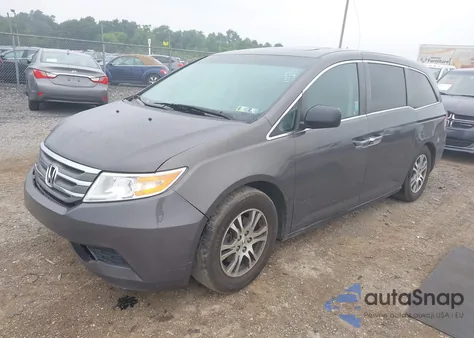 2012 Honda Odyssey Ex-L из США, поврежденный, VIN 5FNRL5H62CB128914